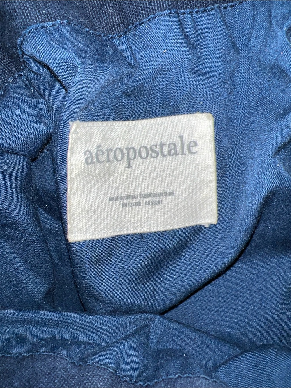 Aeropostale Navy Blue Lined Jacket Interior - Picture 2 of 3